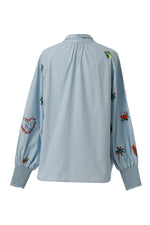 Load image into Gallery viewer, Mona Top in Chambray Blue
