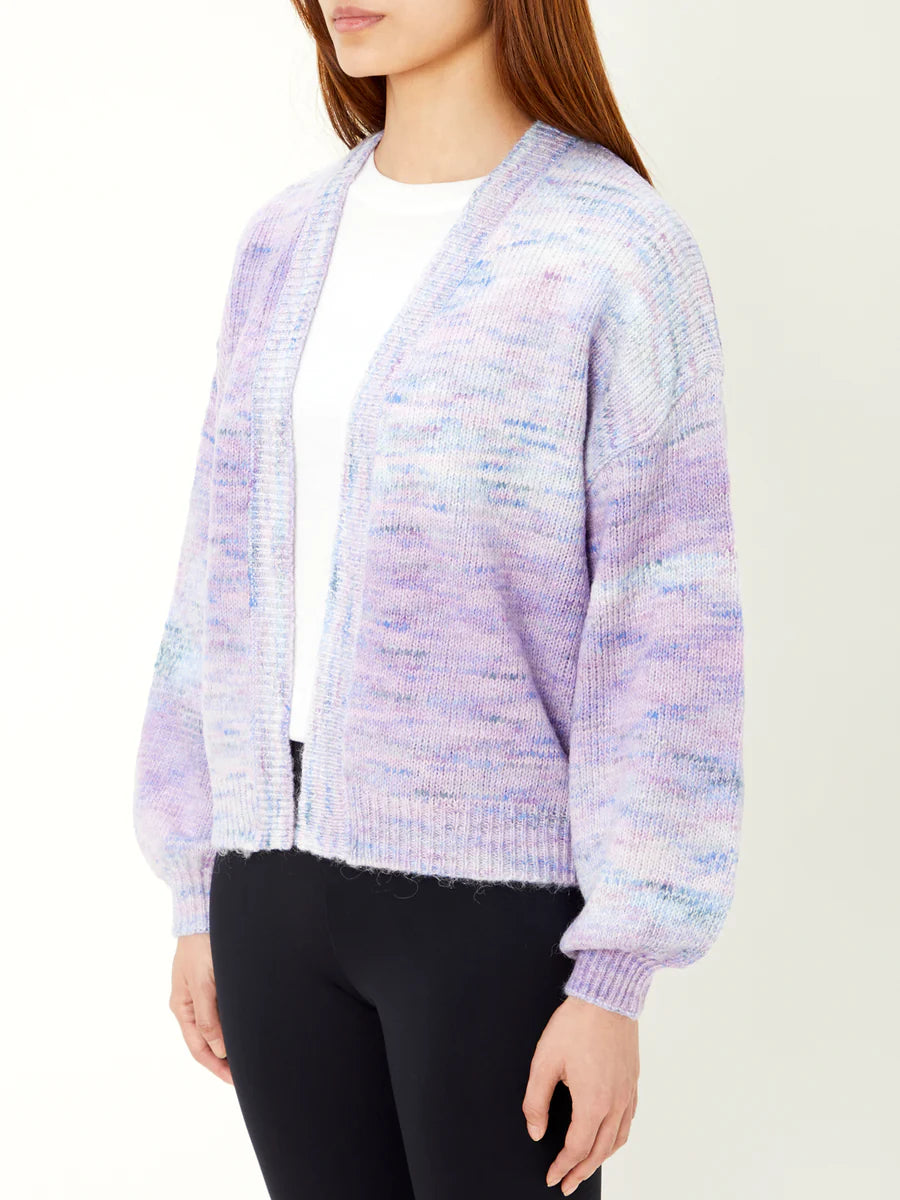 Spacedye Open Front Cardigan in Lagoon Multi