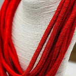 Load image into Gallery viewer, Solid 8-Strand Rope Necklace in Red
