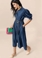 Load image into Gallery viewer, Veronica Dress in Blue
