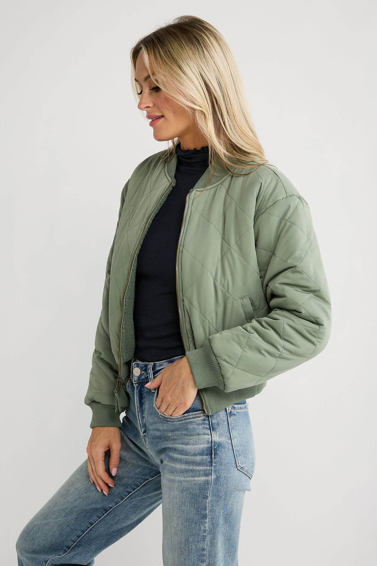 Take Flight Reversible Jacket in Evergreen