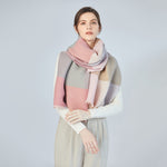 Load image into Gallery viewer, Pleated Shawl in Pink Combo

