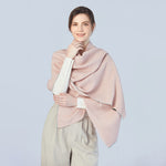 Load image into Gallery viewer, Pleated Shawl With Contrasting Trim in Pink

