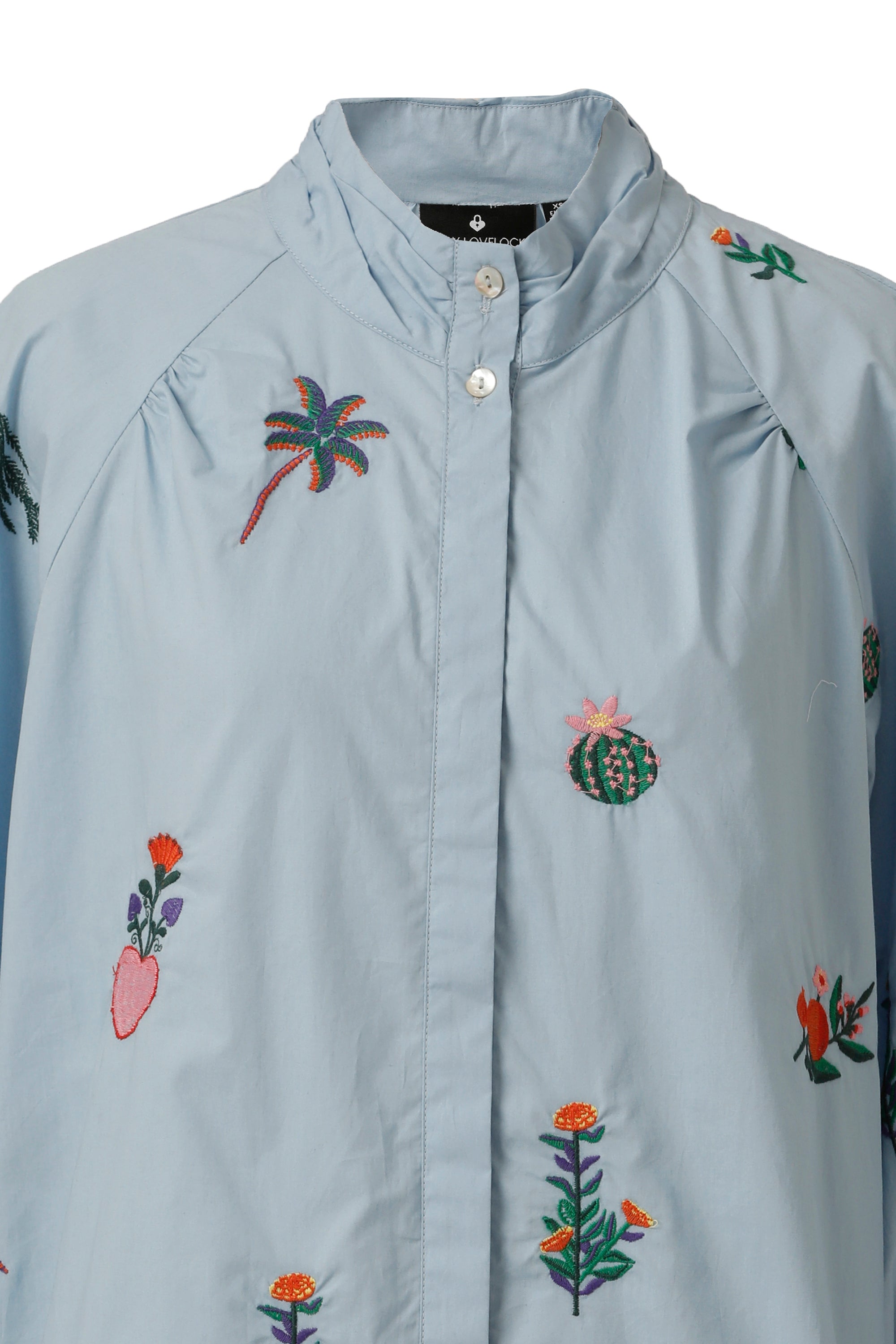 Mona Top in Chambray Blue