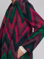 Load image into Gallery viewer, Yana Coat in Zig Zag Print
