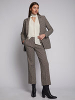Load image into Gallery viewer, Carole Trouser in Geometric Bourdeau
