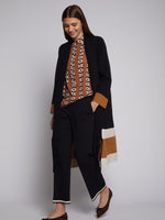 Load image into Gallery viewer, Fringes Cardigan in Black Colorblock
