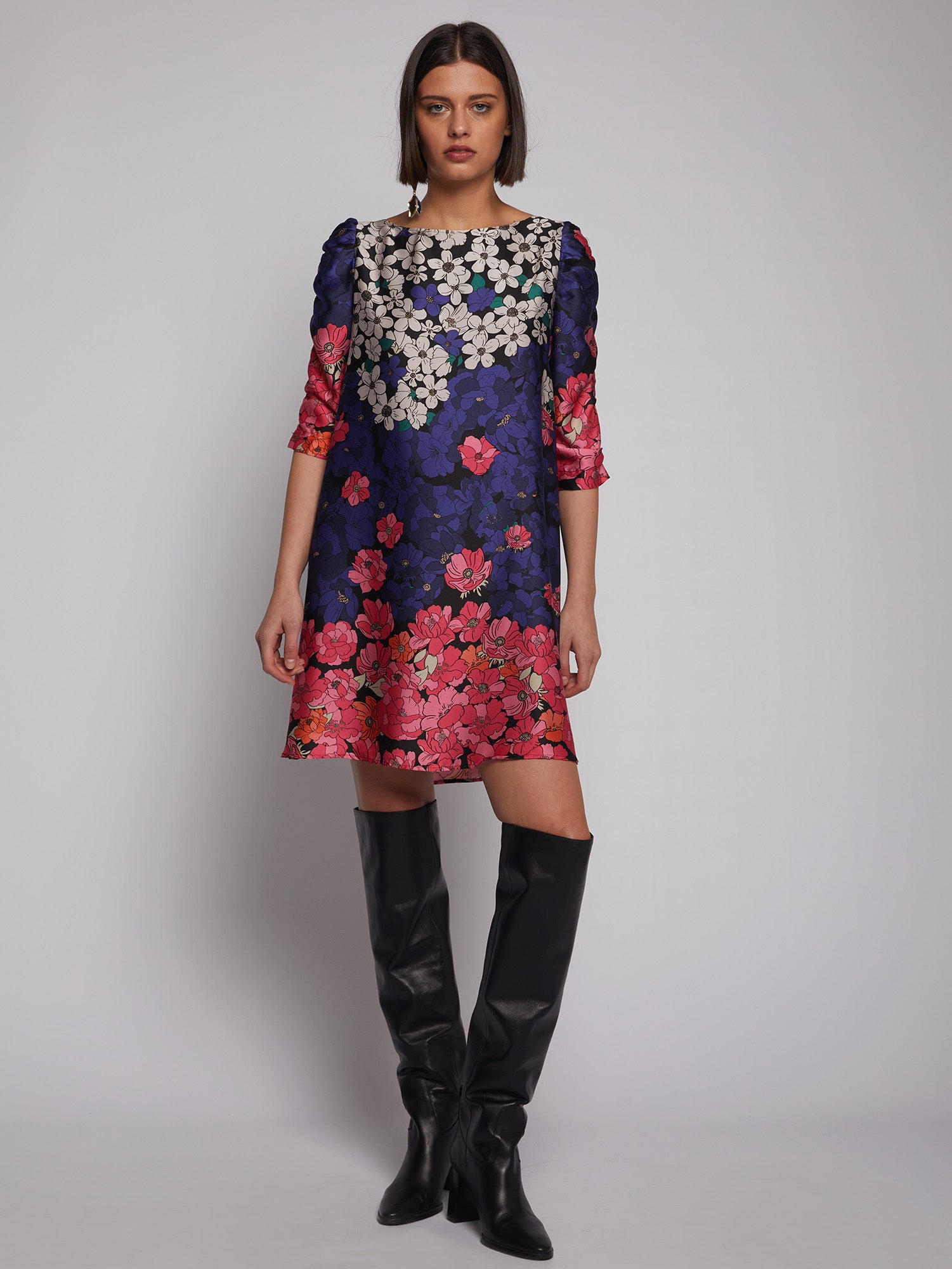 Manon Dress in Gardenia Print