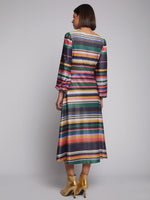 Load image into Gallery viewer, Carolina Dress in Multicolor Stripe
