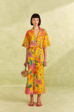 Load image into Gallery viewer, Macaw Bloom Pants in Yellow
