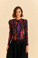 Load image into Gallery viewer, Lightning Bodysuit in Black Multi

