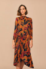 Load image into Gallery viewer, Giraffe Maxi Dress in Black Giraffe
