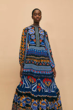 Load image into Gallery viewer, Ainika Sparkle Black Long Sleeve Maxi Dress
