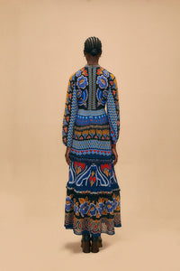 Ainika Sparkle Black Long Sleeve Maxi Dress