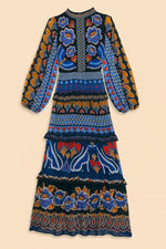 Load image into Gallery viewer, Ainika Sparkle Black Long Sleeve Maxi Dress
