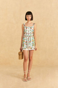 Tropical Romance Romper in Off White