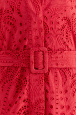 Load image into Gallery viewer, Palm Tree Mini Dress in Red
