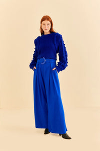 Tailored Colored Pants in Bright Blue