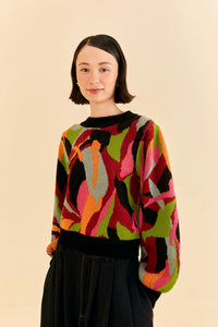 The Multicolor Dance Knit Sweater in Multi