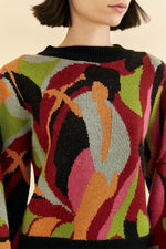 Load image into Gallery viewer, The Multicolor Dance Knit Sweater in Multi
