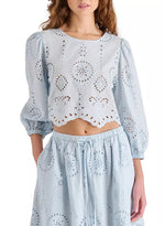 Load image into Gallery viewer, Meera Top in Iris Blue
