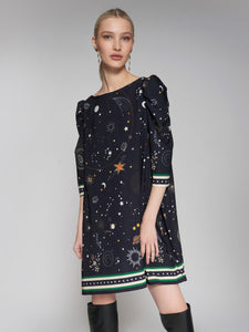 Meg Dress in Cosmic Print