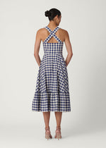 Load image into Gallery viewer, Nellie Dress in Navy/Optic White
