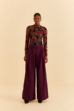 Load image into Gallery viewer, Wild Horses Tulle Blouse in Black
