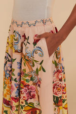 Load image into Gallery viewer, Garden Terrace Midi Skirt in Pink
