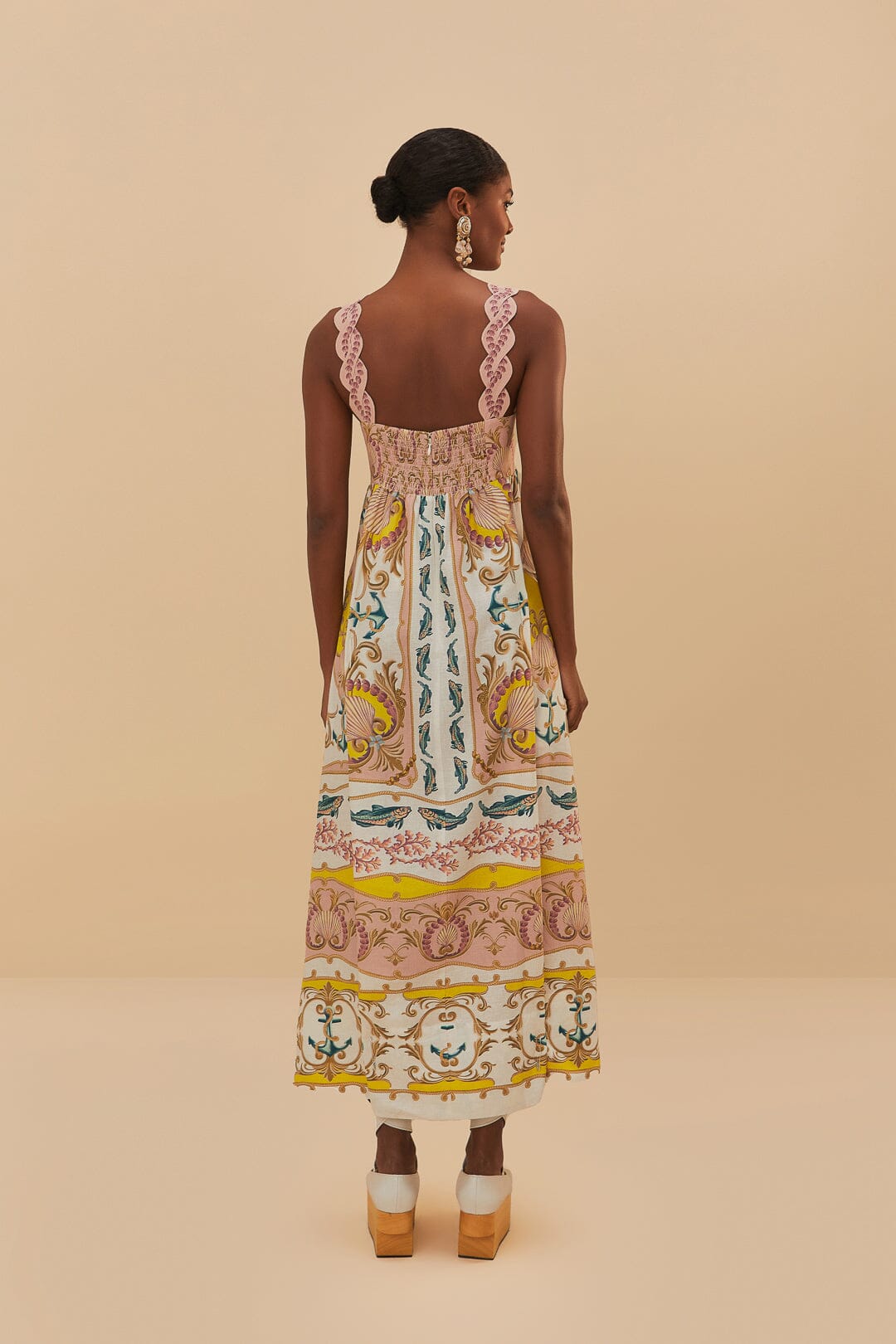 Maritime Magic Maxi Dress in Off-White