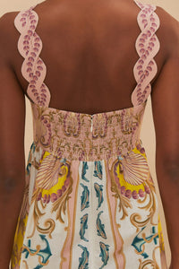 Maritime Magic Maxi Dress in Off-White
