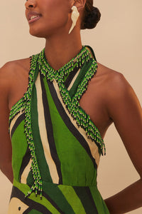 Toucan Tree Dress in Green