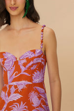 Load image into Gallery viewer, Tropical Swing Sleeveless Midi Dress in Mixed
