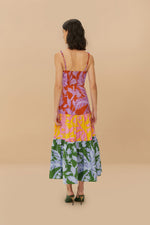Load image into Gallery viewer, Tropical Swing Sleeveless Midi Dress in Mixed

