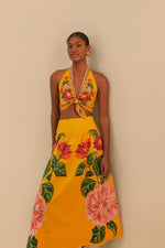 Load image into Gallery viewer, Spring Awakening Midi Skirt in Yellow
