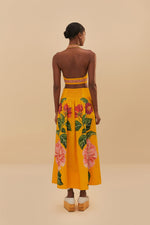 Load image into Gallery viewer, Spring Awakening Midi Skirt in Yellow
