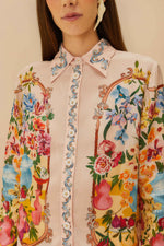 Load image into Gallery viewer, Garden Terrace Shirt in Pink

