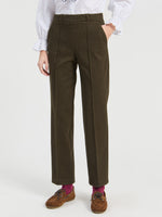 Load image into Gallery viewer, Elisa Pant in Olive Green Flannel
