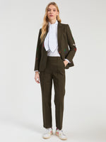 Load image into Gallery viewer, Elisa Pant in Olive Green Flannel
