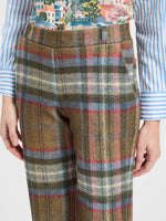 Load image into Gallery viewer, Martina Pant in Olive Plaid
