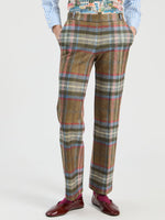 Load image into Gallery viewer, Martina Pant in Olive Plaid
