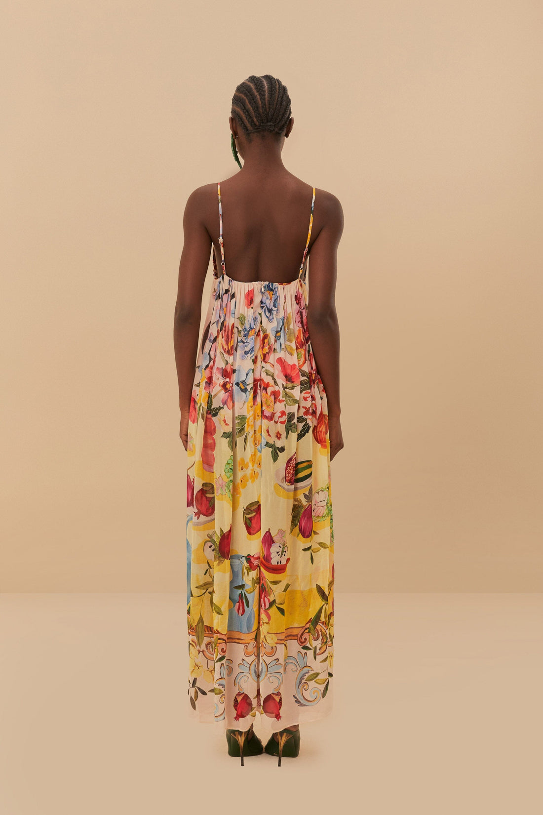 Garden Terrace Maxi Dress in Pink