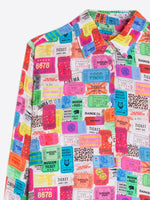 Load image into Gallery viewer, Isa Blouse in Tickets Print
