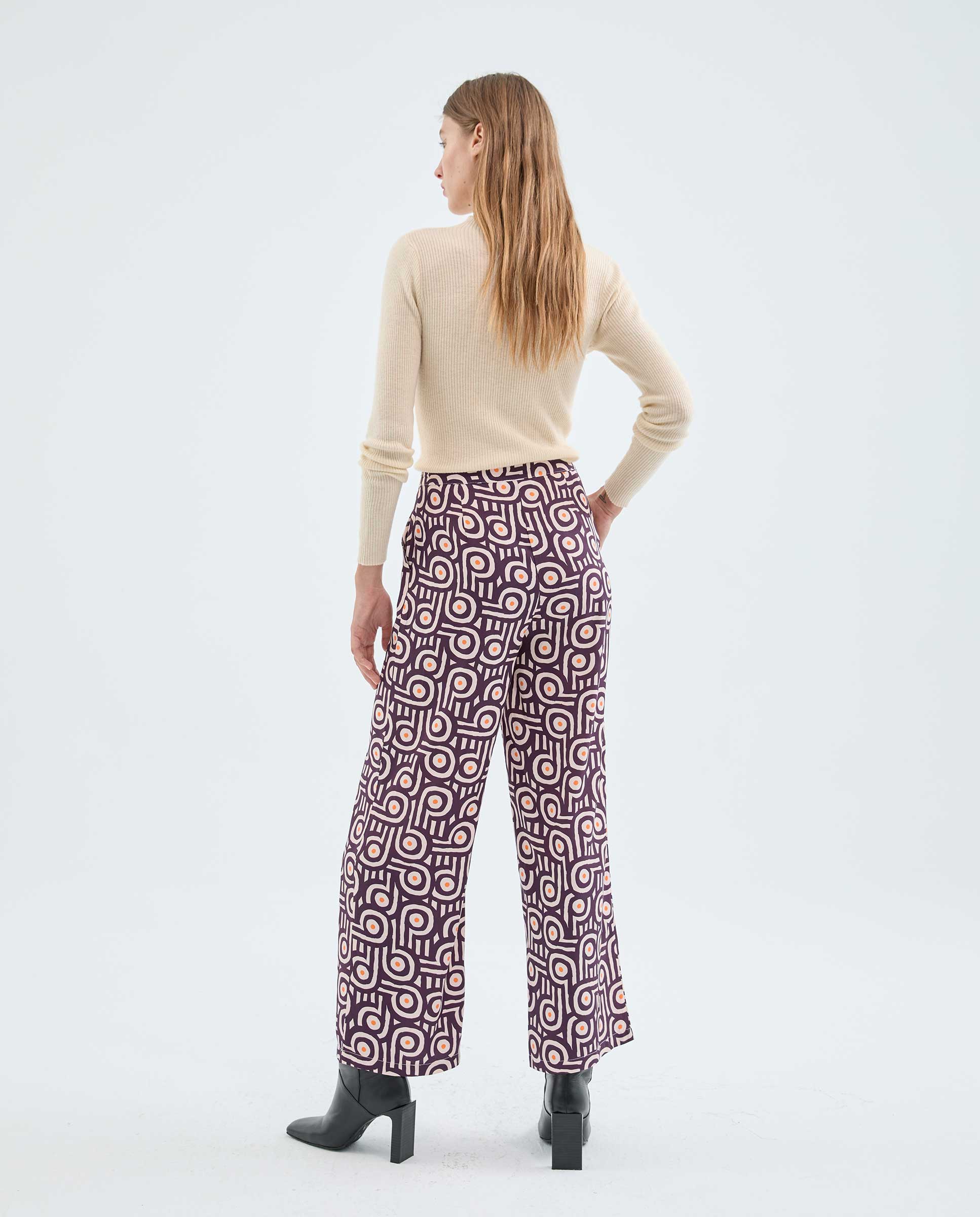 Retro Geometric Pant in Multi