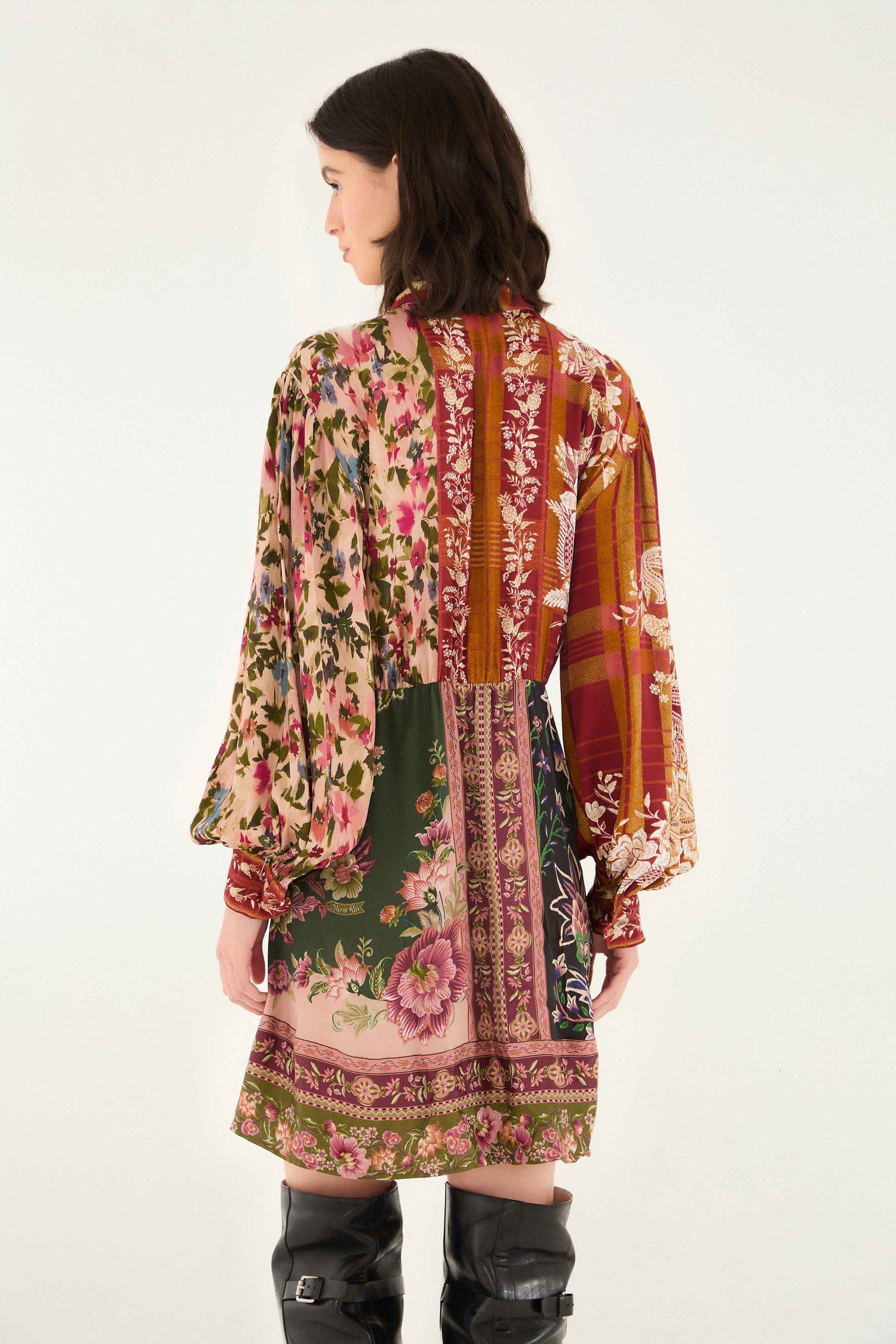 Winter Garden Mix Mini Dress in Multi