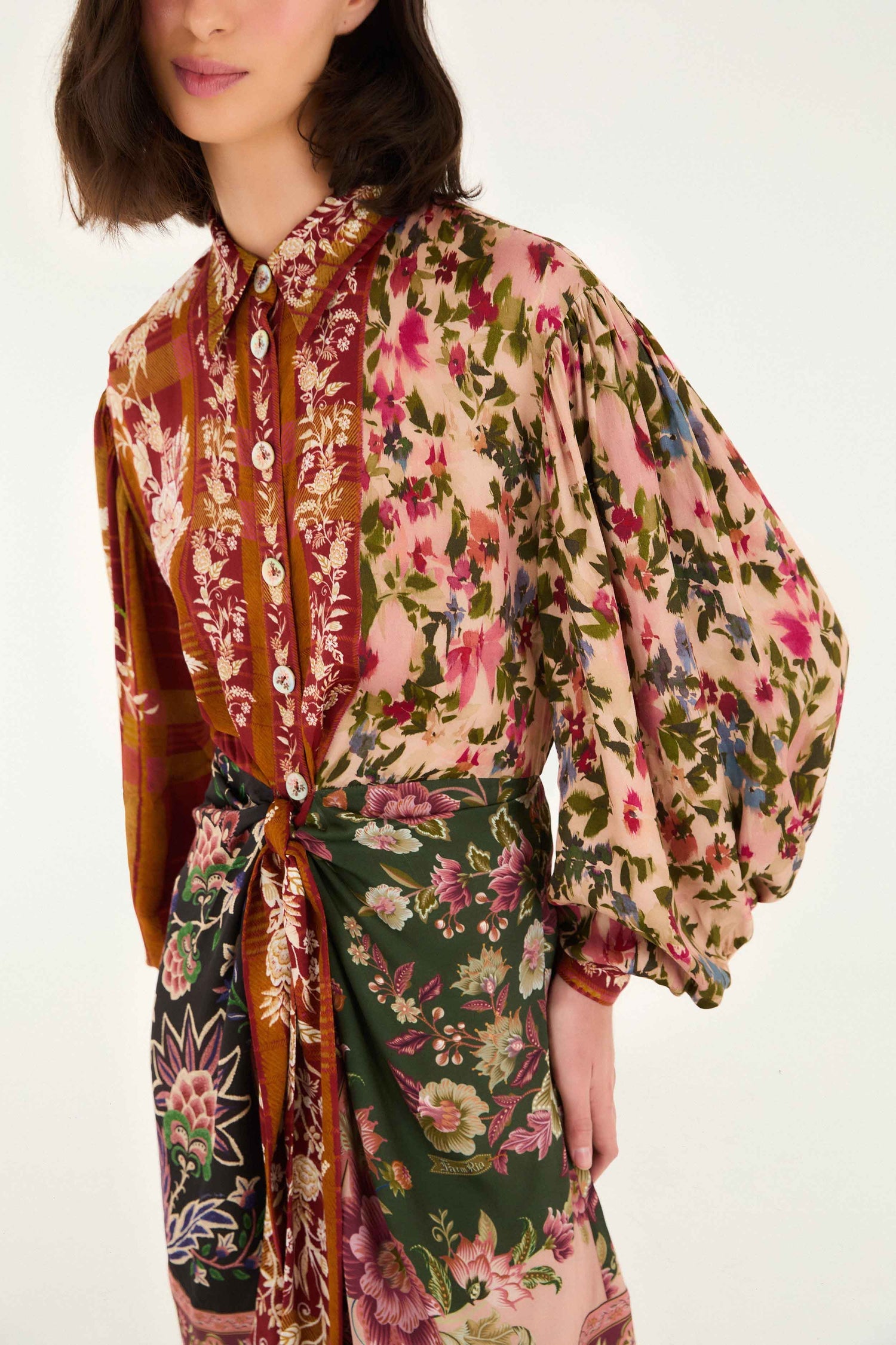 Winter Garden Mix Mini Dress in Multi