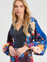 Load image into Gallery viewer, Eugenia Dress in Flowers and Mushroom Print
