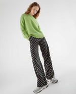 Load image into Gallery viewer, Geometric Print Wide Leg Pant in Black
