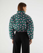 Load image into Gallery viewer, Super Bunny Puffer Jacket in Green
