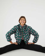 Load image into Gallery viewer, Super Bunny Puffer Jacket in Green

